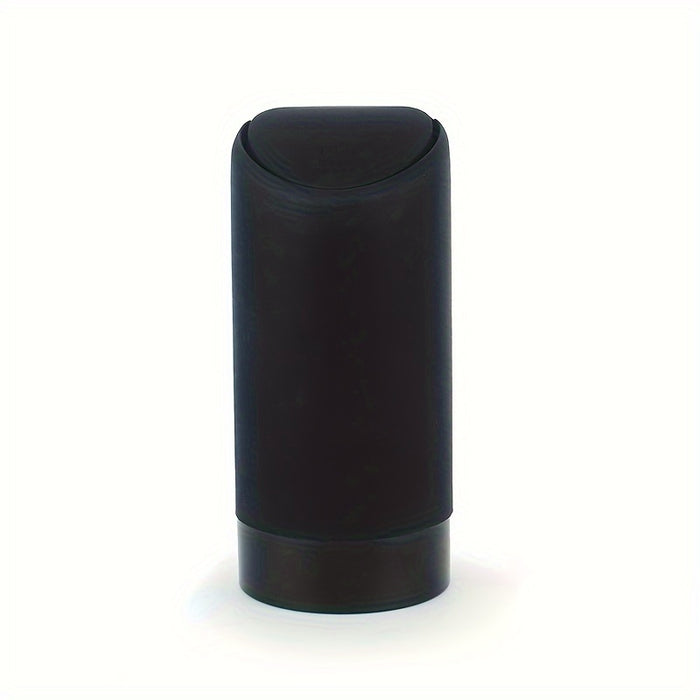 Black/White Car Garbage Can Car Trash Silicone Convenient Sanitary Noiseless Storage Box