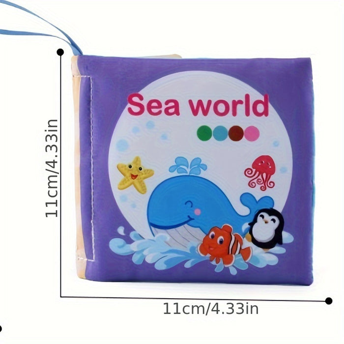 5-Pack/3-Pack Soft Fabric Baby Books, Cognitive Educational Toys, Durable & Washable, Vibrant Fruit, Animal, Ocean Themes, Early Learning & Cognitive Development, Perfect for Christmas, Birthday, Halloween, Thanksgiving, East