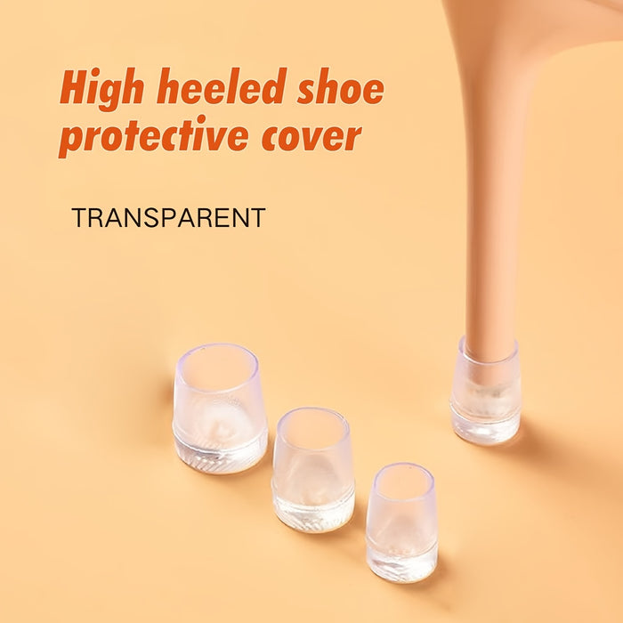 3 Sets High Heel Shoes Heel Protectors Silent Wearable Anti-slip Sound-absorbing Heel Protectors, Grass Wedding Office And Party Anti-slip Heel Protectors