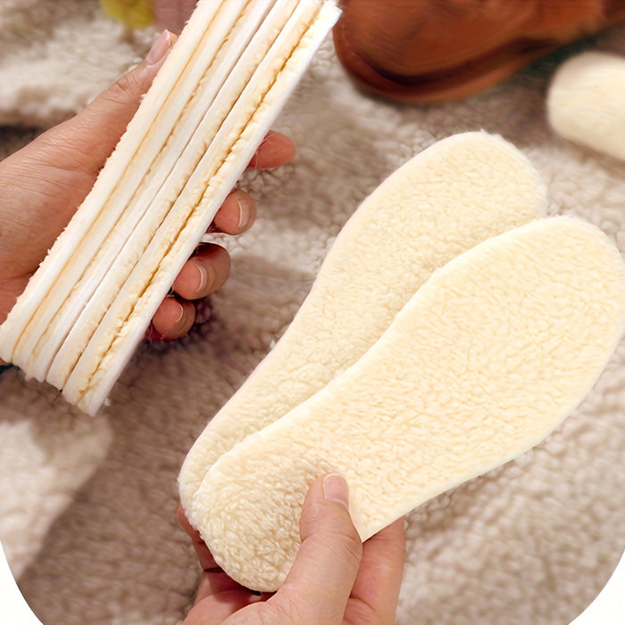 Winter Plus Velvet Thickened Cuttable Insoles - Sweat-Absorbing Moisture-Proof Comfortable Insoles