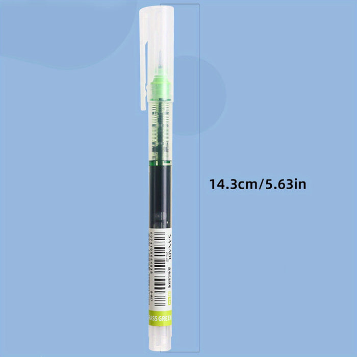 10-pack 10-Pack Quick-Drying Color Neutral Ballpoint Pens - 0.5mm Needle Carbon Pens for Students