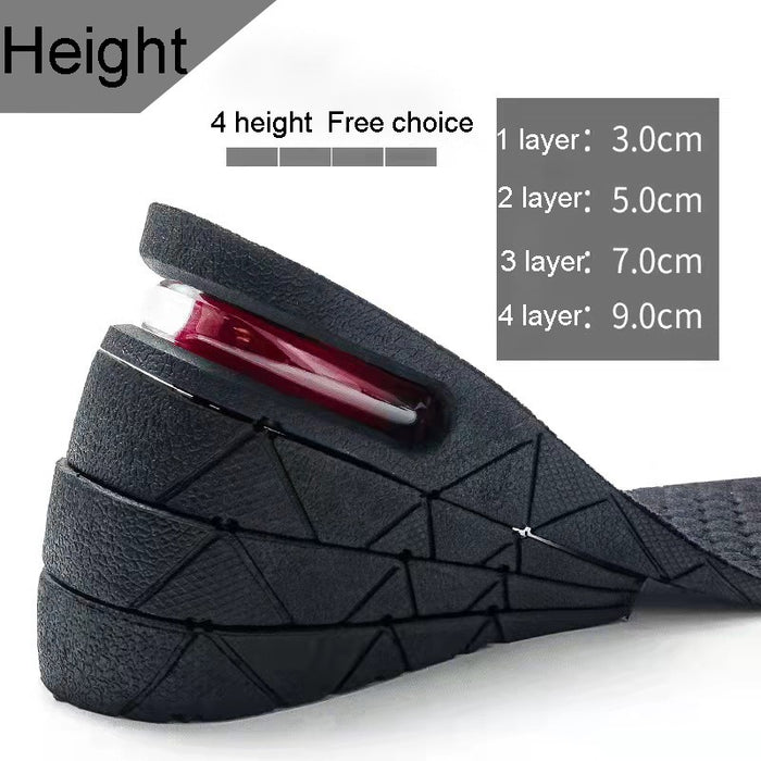 Invisible Height Increase Insoles: Adjustable Heel Cushions for Taller Support and Foot Comfort