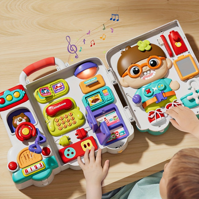 54 In 1 Busy Board Montessori Toys For Toddler 1-3, Learning Toddler Toys For 1+ Year Old, Educational Fine Motor Baby Toys For 12 18 Months, Birthday Gift For 1 2 3 Years Old Boys Girls
