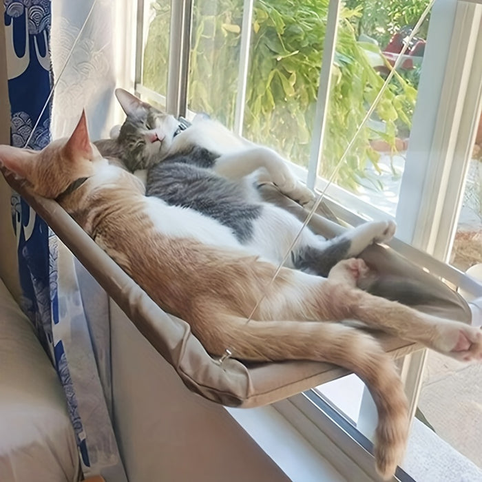 Cozy Window Perch Hammock Bed for Cats: Comfy Cat Bed with Window Mount