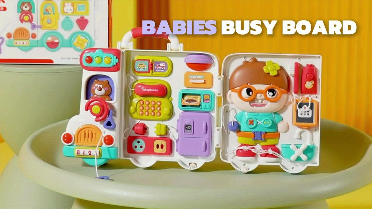 54 In 1 Busy Board Montessori Toys For Toddler 1-3, Learning Toddler Toys For 1+ Year Old, Educational Fine Motor Baby Toys For 12 18 Months, Birthday Gift For 1 2 3 Years Old Boys Girls