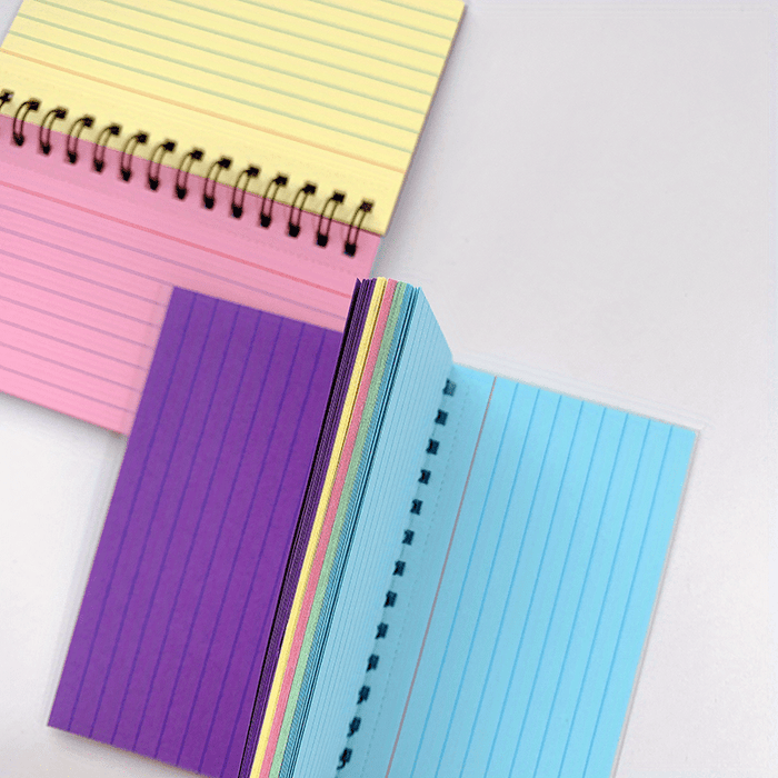 1pc Color Spiral Notebook, Simple Portable Student Journal Notebook, Student, Office