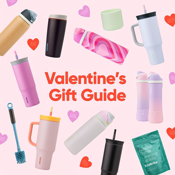 OWALA 304 Stainless Steel Vacuum Water Bottle with Straw - BPA-Free Leakproof Bottle Cup, 24hr Hot/Cold Retention, Carry Loop & One-Touch Lid, Portable Bottle for Men & Women, Gym, Cycling, Camping, Hiking (Teal Green/Coral P