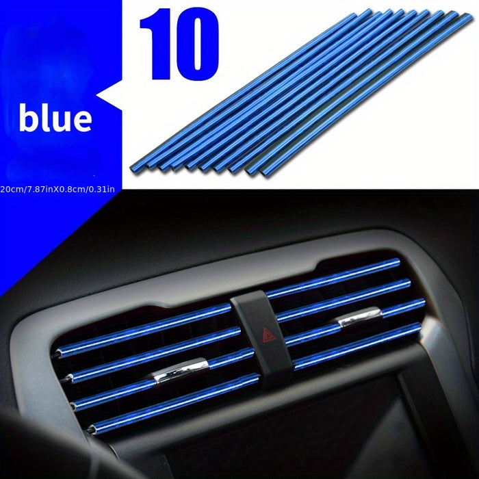 10pcs 10 Pcs Car Air Conditioner Outlet Decorative U-Shape Moulding Trim for Car Styling Door Edge Corner Protector