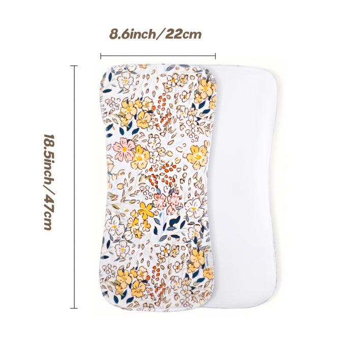 Cincobebé 5-pack Of Super Soft Burp Cloths For Newborns - Absorbent And Breathable With Cute Cartoon Unisex Design