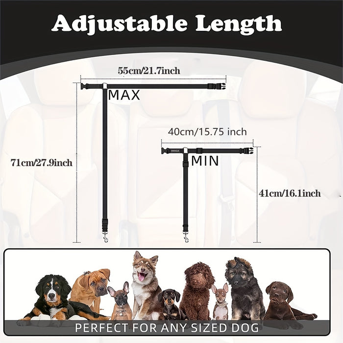 1pc Dog Seat Belt For Vehicle Secure, Pet Car Tether Safety Leash For Dogs In Vehicles, Dog Seatbelt Tether, Dog Seat Belt Buckle, Dog Car Seat Belt Christmas Gift