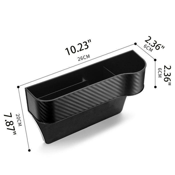 1pc Car Seat Gap Filler Organizer, Multifunctional Car Seat Key Holder Passenger Driver Front Seat Side Storage Box With Cup Holder