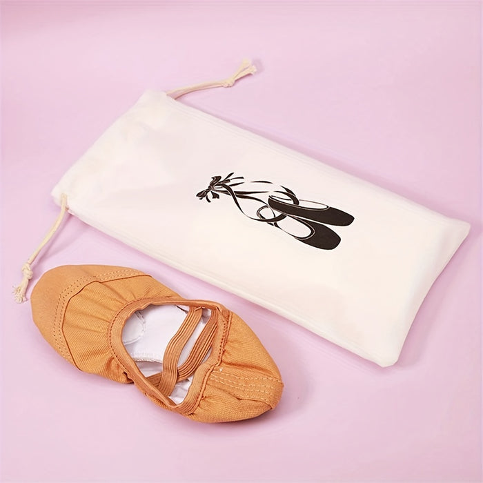 1pc Professional Ballet Shoe Pouch, Dance Drawstring Bag for Latin Dance Shoes Storage