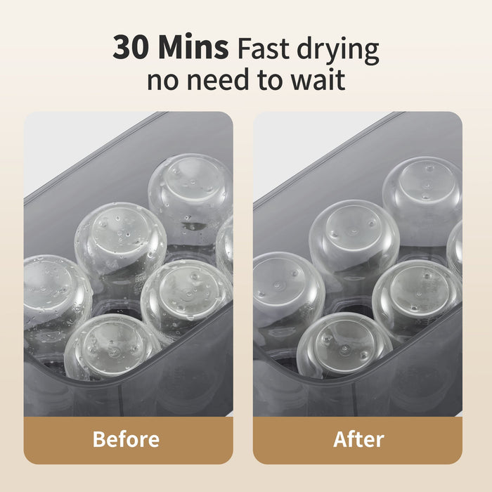 4-in-1 Bottle Steamer & Dryer - Fit, LED Touch Screen, Auto Shut-Off, 110V-130V