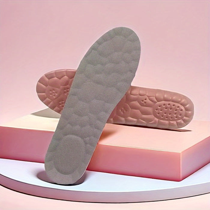 1pair Women's Comfort Insoles: Breathable, Customizable, Sweat-Absorbent Inserts for Sports & Casual Shoes (Sizes 35-45)
