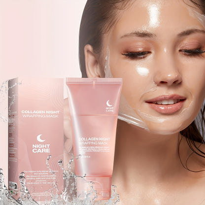 Tyramine Night Mask, Contains Tyramine and Hyaluronic Acid, Collagen, Collagen Mask, Paraben-free, Can Moisturize, Continuous Use Can Improve Skin Quality, Make Skin Feel Smoother, Suitable for Use Before Bed, Suitable for Ho