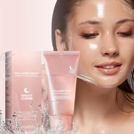 Tyramine Night Mask, Contains Tyramine and Hyaluronic Acid, Collagen, Collagen Mask, Paraben-free, Can Moisturize, Continuous Use Can Improve Skin Quality, Make Skin Feel Smoother, Suitable for Use Before Bed, Suitable for Ho