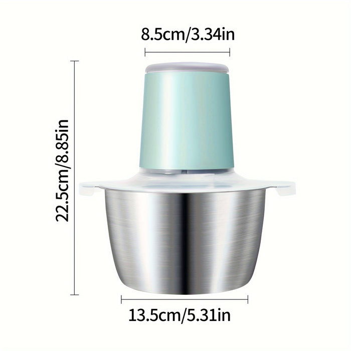 Stainless Steel Electric Meat Grinder Food Processor Food Chopper