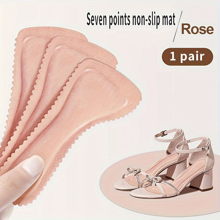 1pair Non-slip Cropped Insoles, High-heeled Shoes Insoles, Soft Breathable Sweat-absorbing Insoles