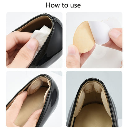 1 Pair/5 Pairs 4D Heel Stickers - Soft Polyester Pads for High Heels, Anti-Slip and Prevents Heel Wear, Invisible Design