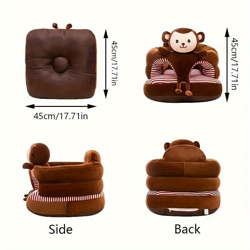 1 Cute Cartoon Youngsters Sofa Chair - Soft, Thickened, Sturdy Green Safe for Youngsters to Safely Learn to Sit And Play - Portable, Space-saving Design