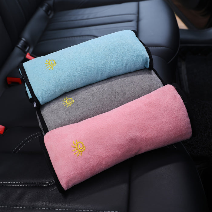 1pc Car Safety Shoulder Guard, Seat Belt Adjustment Retainer, Anti-Strangle Neck Seat Belt, Safety Seat Belt Pillow, Car Belt Plush Breathable Cushion Vehicle Shoulder Protection