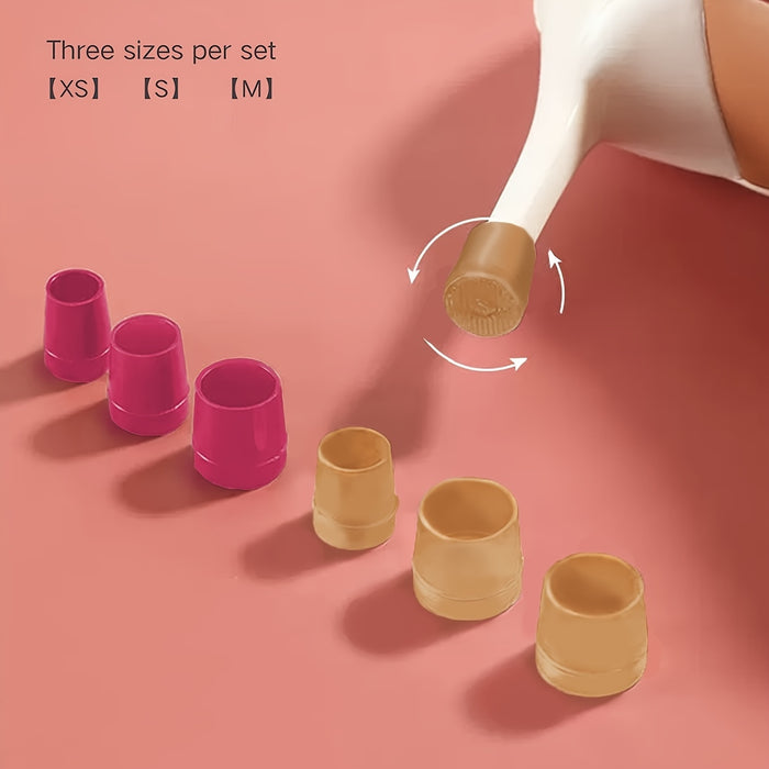 3 Sets High Heel Shoes Heel Protectors Silent Wearable Anti-slip Sound-absorbing Heel Protectors, Grass Wedding Office And Party Anti-slip Heel Protectors
