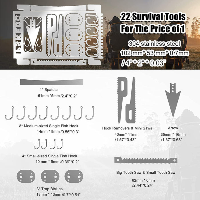 The Ultimate Multifunctional Fishing, Camping, and Hunting Tool - Perfect for Emergencies!