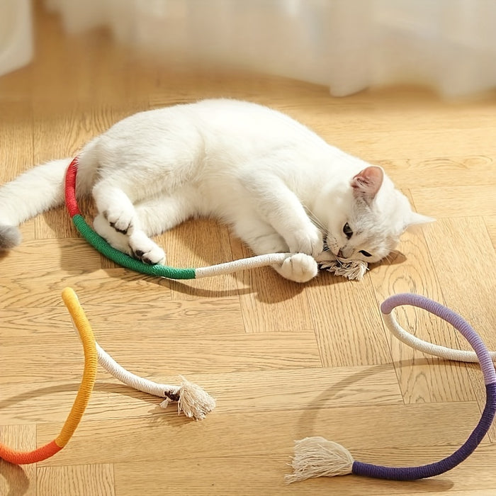 1pc Durable Cat Bite Rope Toy:  Interactive Cat Teeth Grinding Rope for Indoor Cats