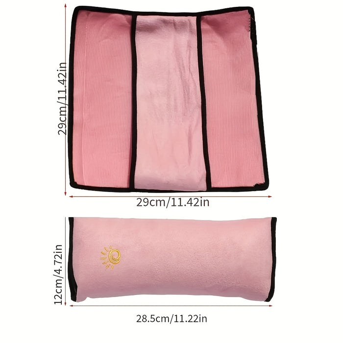 1pc Car Safety Shoulder Guard, Seat Belt Adjustment Retainer, Anti-Strangle Neck Seat Belt, Safety Seat Belt Pillow, Car Belt Plush Breathable Cushion Vehicle Shoulder Protection