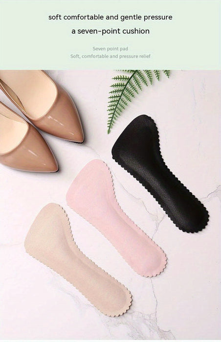 1pair Non-slip Cropped Insoles, High-heeled Shoes Insoles, Soft Breathable Sweat-absorbing Insoles