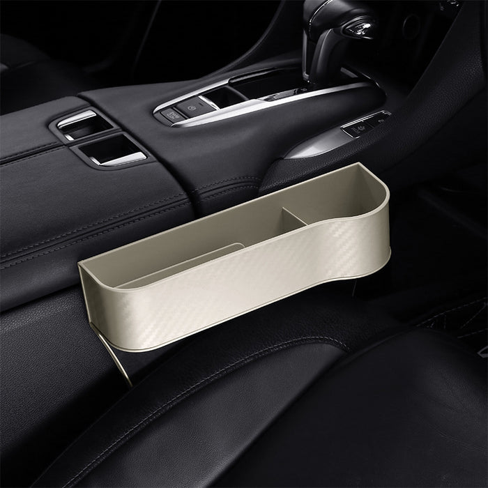 1pc Car Seat Gap Filler Organizer, Multifunctional Car Seat Key Holder Passenger Driver Front Seat Side Storage Box With Cup Holder