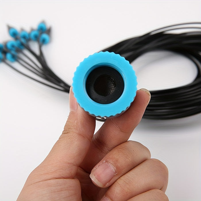Garden Automatic Watering Device, Gardening Irrigation System, Drip Seepage Device with 10 Dripper Head Kit for Greenhouse Balcony Pot Plants Accessories(Threaded connection: 1/2 inch (20mm)