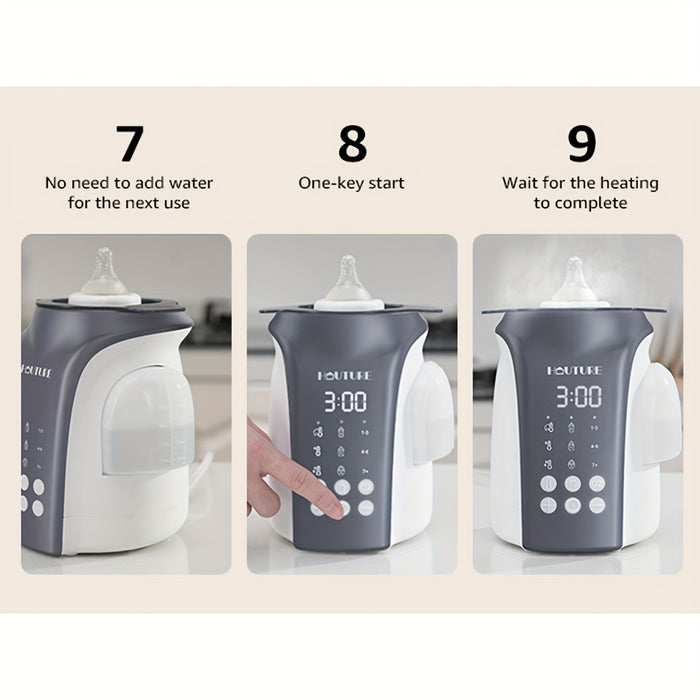 HAUTURE 8-in-1 Fast Bottle Warmer, Bottle Warmer for Breast milk and Formula, Auto Water Refill Accurate Temp Control, with Timer, Defrost, Sterilizing, Keep Warmer for All Bottles