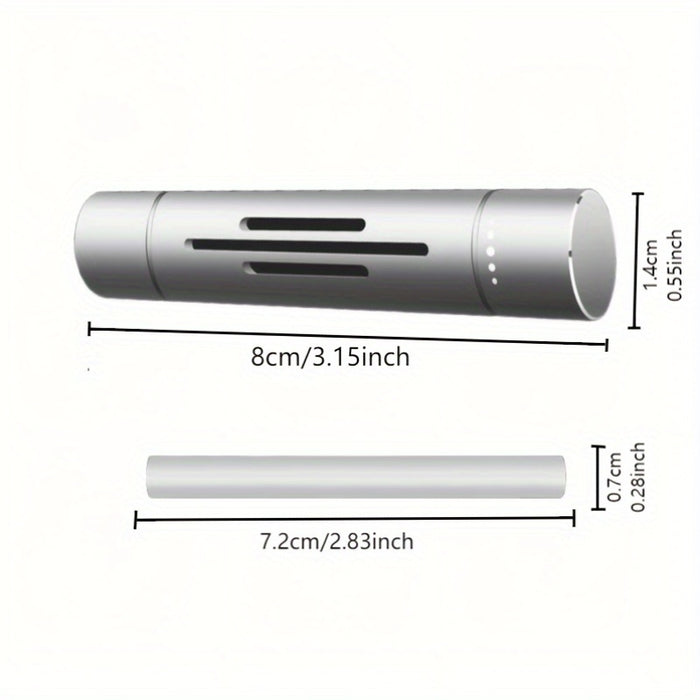 Car Air Freshener Vent Clip with Essential Oil Scents - Aromatherapy Diffuser for Refreshing Fragrance - 5 Scent Sticks and Holder