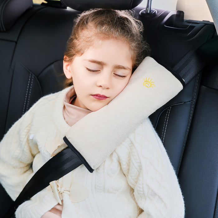 1pc Car Safety Shoulder Guard, Seat Belt Adjustment Retainer, Anti-Strangle Neck Seat Belt, Safety Seat Belt Pillow, Car Belt Plush Breathable Cushion Vehicle Shoulder Protection